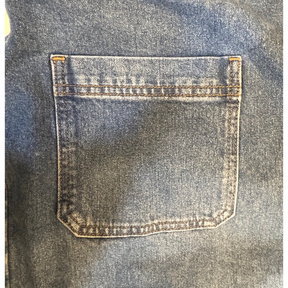 Liz Claiborne Women 22W Blue Denim Wide Leg Cropped Culotte Jeans NWT - Picture 8 of 11